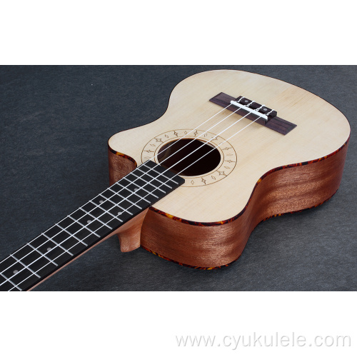 Red tortoise shell trim ukulele